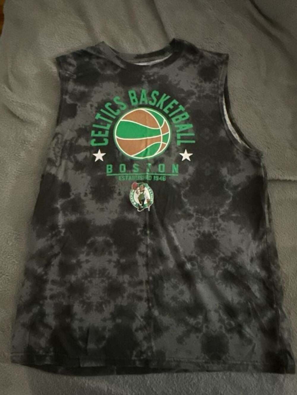 NBA Boston Celtics Tie Dye Muscle Tank Top Shirt